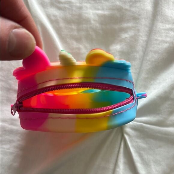 Lot of 9 Assorted Unicorn Items Pouch Keychains,Plushie Night Light, Pop-it bag - Picture 10 of 16